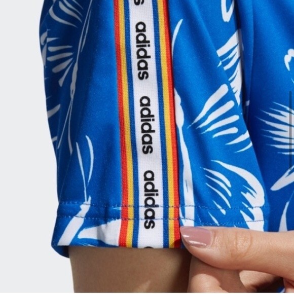 Adidas Blue Butterfly Print Dress - Picture 3 of 9